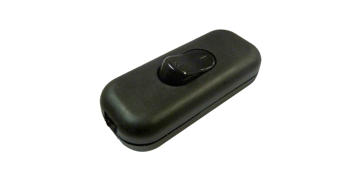 Interrupteur Bipolaire 2A Pour Luminaire Noir