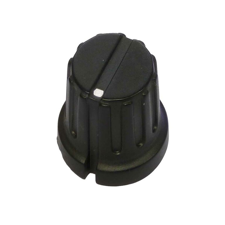 Lot De 10 Boutons Potentiomètres Noirs 15x13,5 Mm Avec Insert Arbre D - Pour Interrupteur Et Commande - Neuf Metallixity