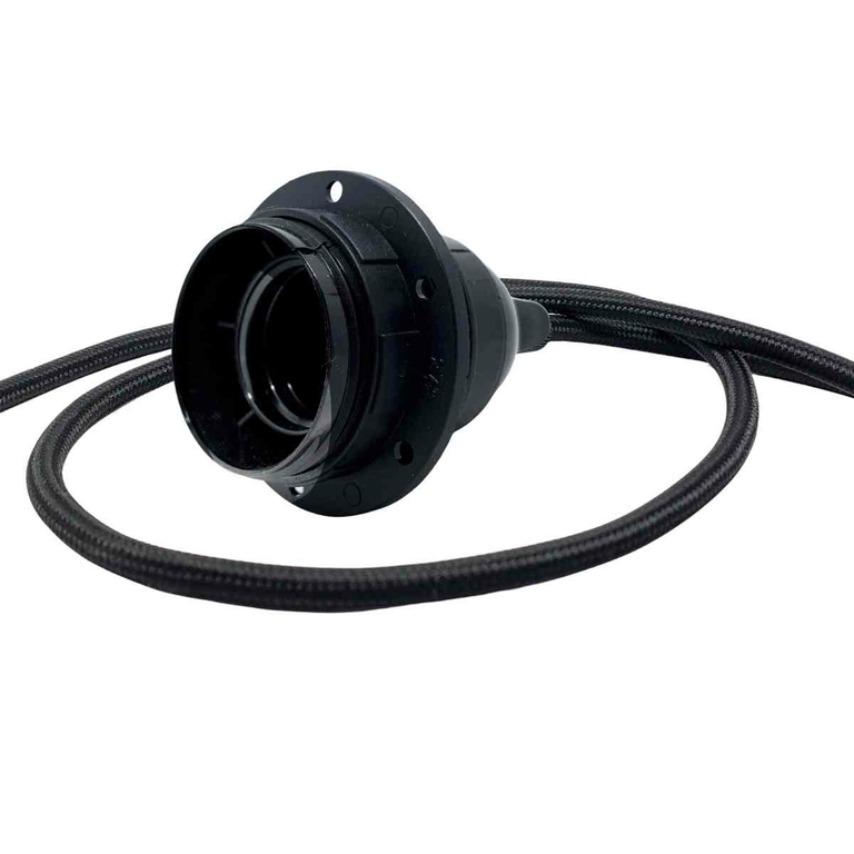 Douille E27 Avec Interrupteur Et Cordon 3,5 M - Support Lampe Fileté, Kwmobile, Neuf