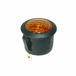 Voyant LED orange 20mm de signalisation 12V - 24V