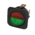 interrupteur bascule ronde cadre rectangulaire lumineux vert rouge R13-203AL3-1