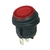 Interrupteur étanche 12V rond noir bascule rouge, On-Off, lumineux