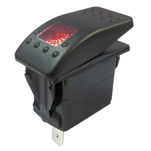 Interrupteur étanche lumineux rouge VEGA 93002 avec marquage I 0 PIECE  D'ORIGINE