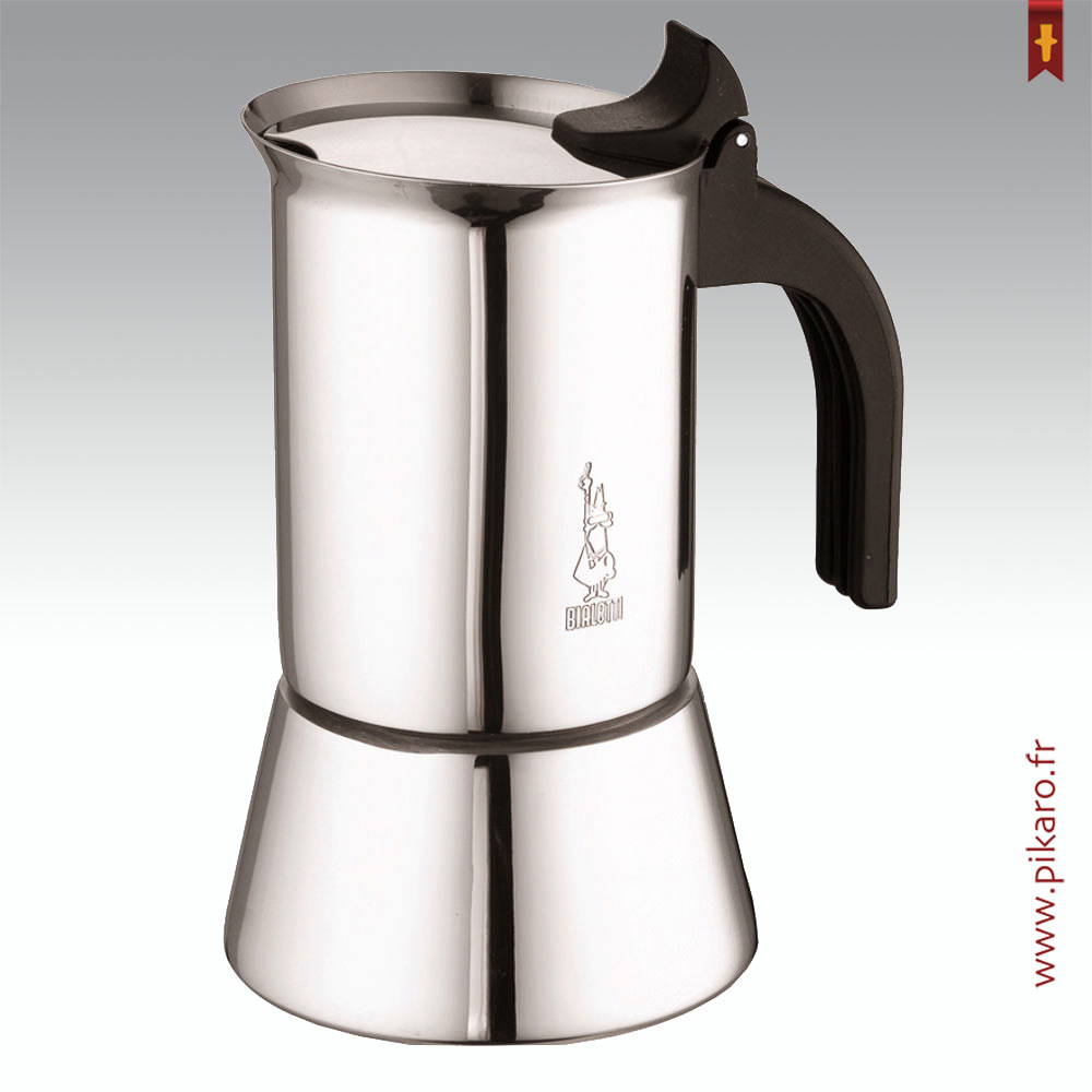 Bialetti Cafetière New Venus acier inox, acier, Capacité 10 tasses