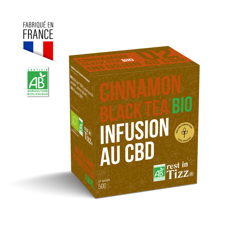 Infusion Cinnamon Black Tea au Cbd BY TIZZ®