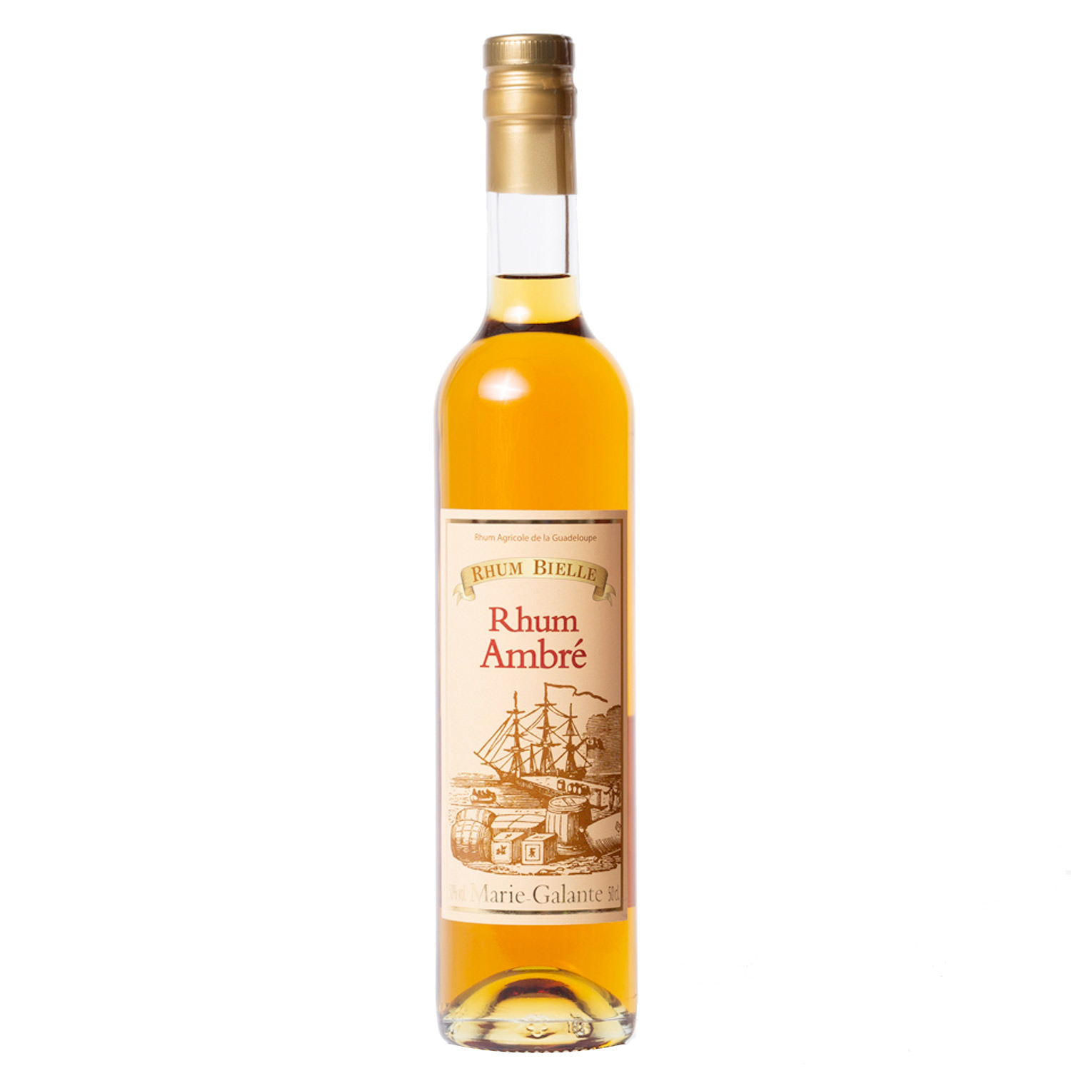 Rhum Bielle - Ambré - 50° - Marie-Galante - Guadeloupe - 50 cl