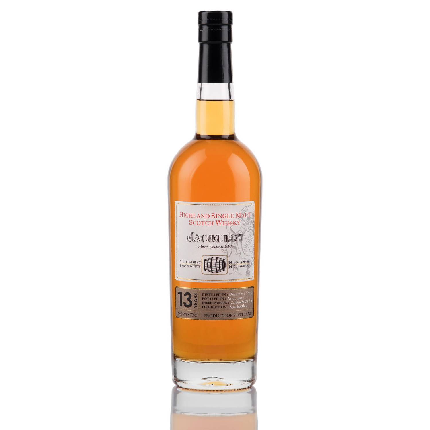 Whisky - Jacoulot - 13 Ans - Single Malt - France