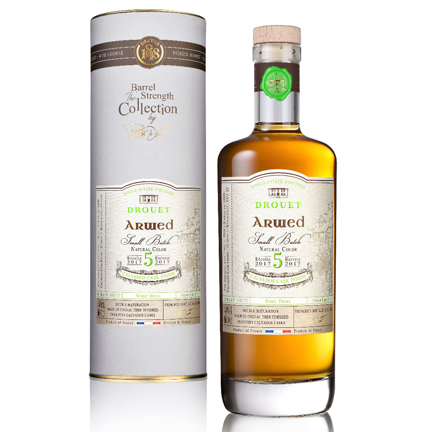 Cognac Arwed - 5ans -Finish Dupont - Maison Drouet - 44° - 70cl