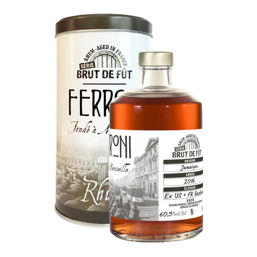 Rhum - Série Brut de Fut - Jamaïque - 2016 - 60,5% - 50cl - Maison Feronni