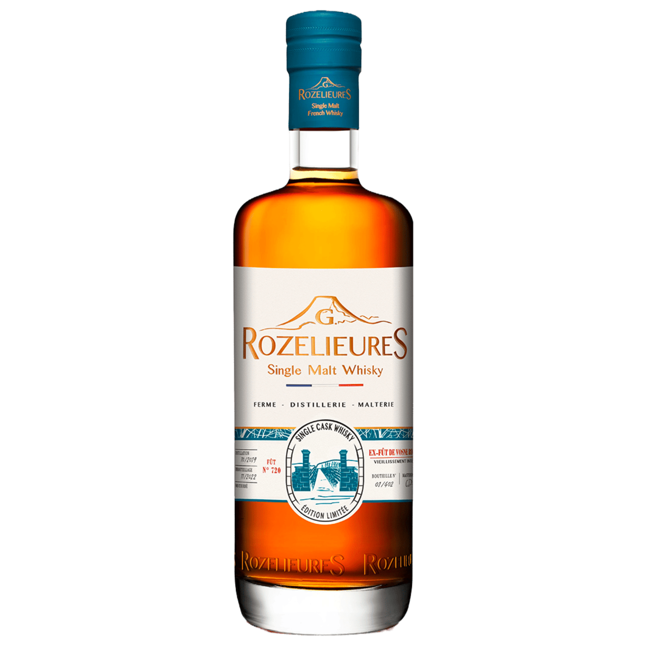 Whisky Rozelieures Single Malt - Ex-Fut de Vosne Romanée - 46° - 70 cl