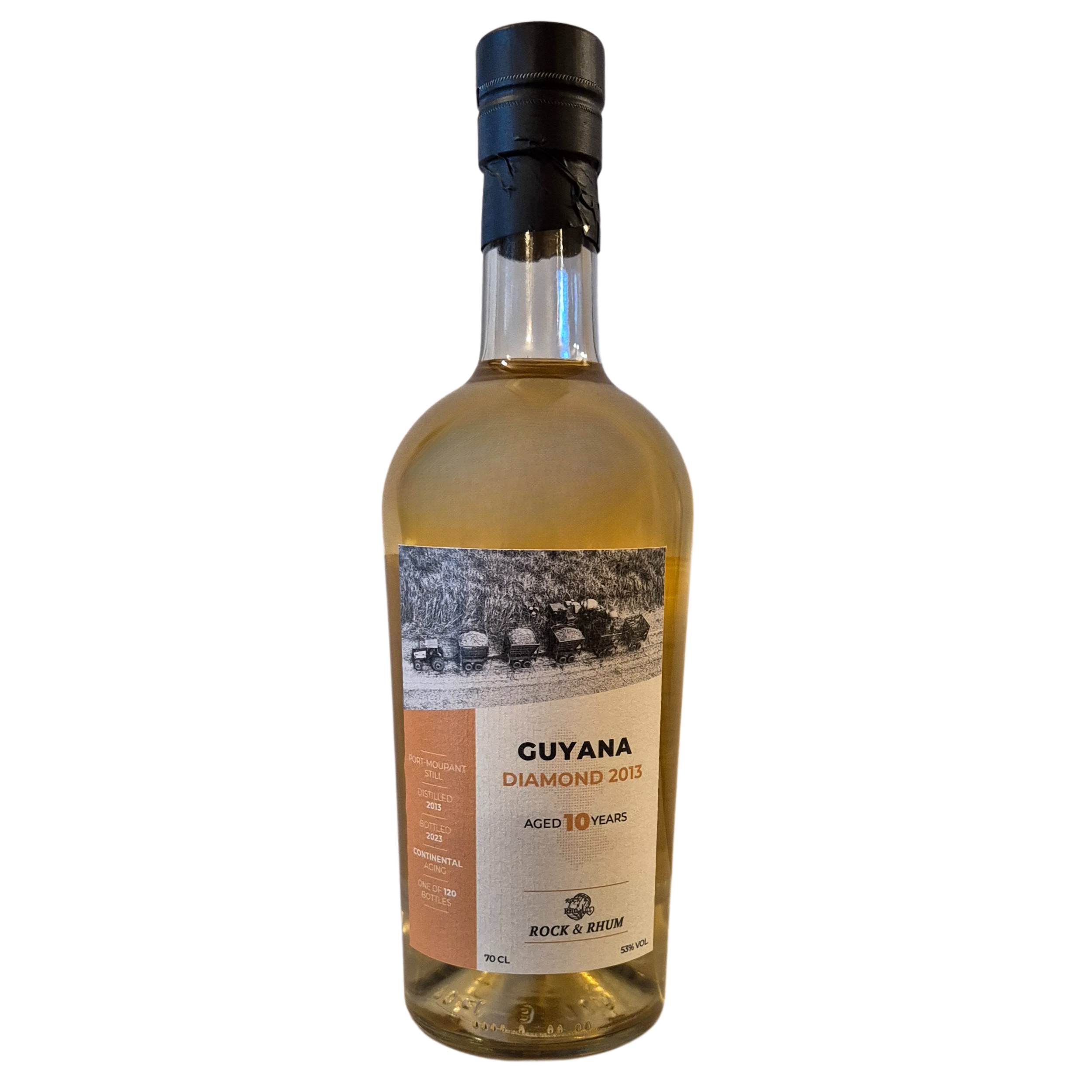 Rhum - Guyana - Diamond - 2013 - 10 Years - Rock & Rhum - Brut de Fut - 63.5°