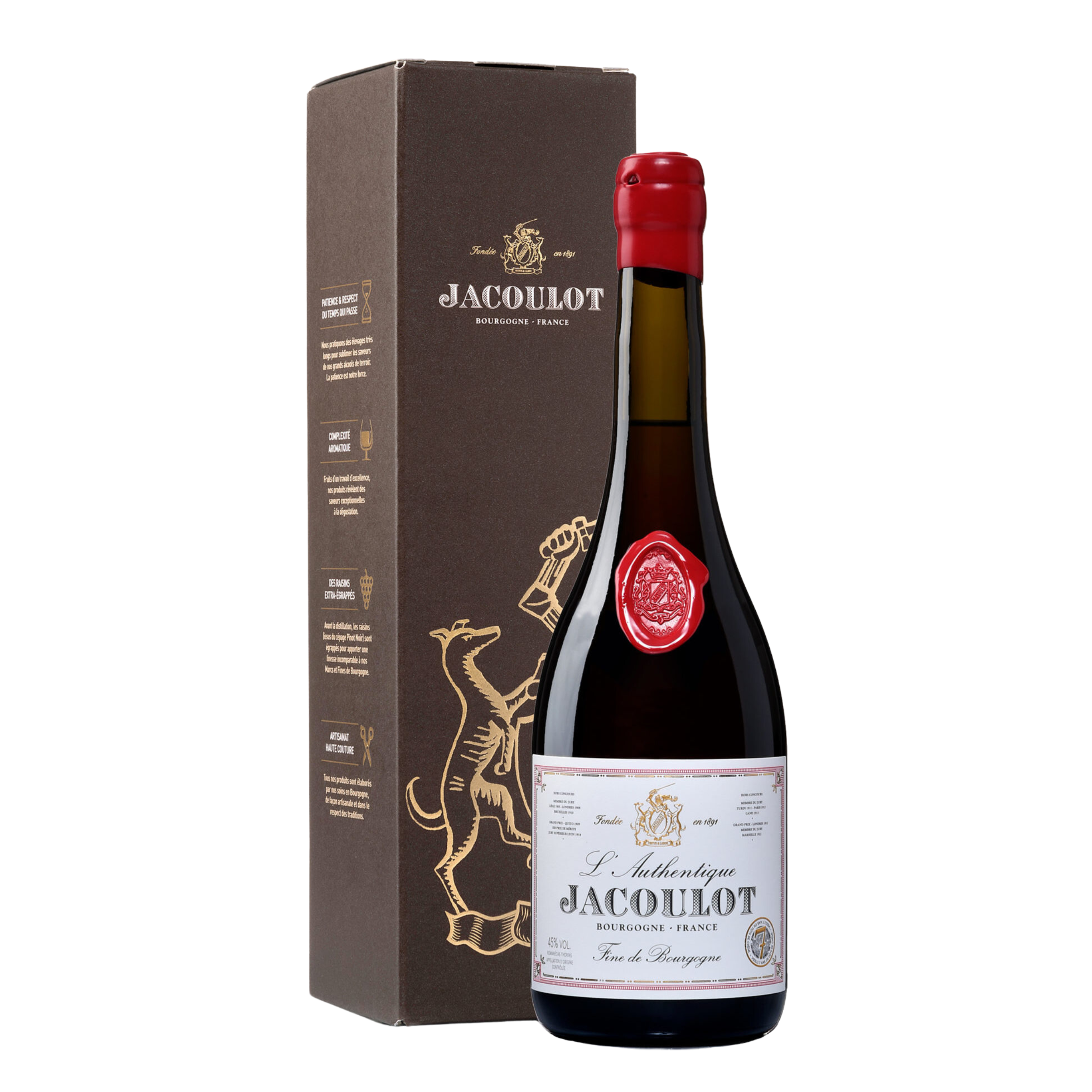 Fine de Bourgogne «Authentique» 7 ans - Maison Jacoulot - 45° - 70 cl