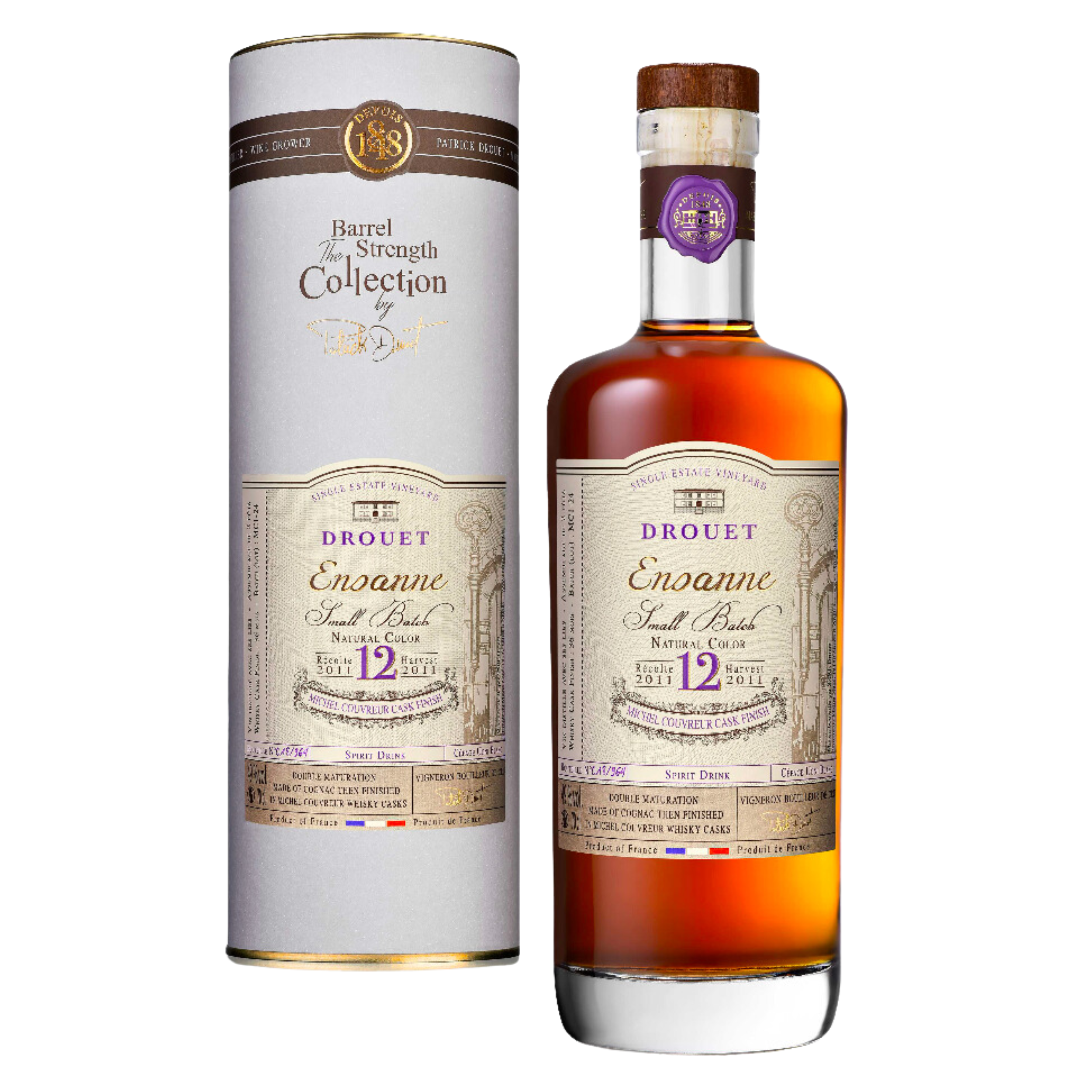 Cognac - Ensanne - Michel Couvreur Cask Finish - 12 ans - Maison Drouet - 49° - 70cl