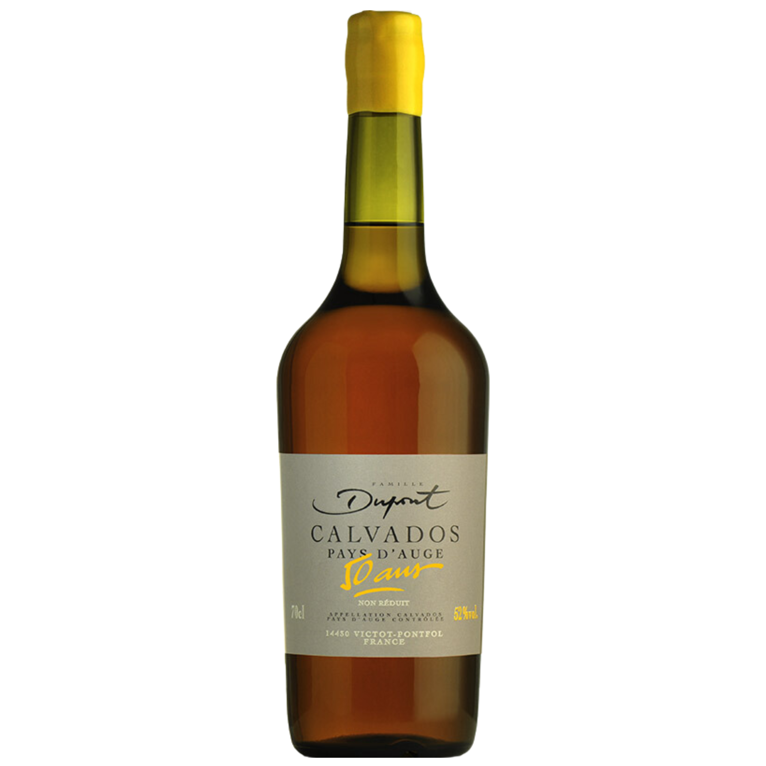 Calvados Plus de 50 Ans - Non Réduit - A.O.C. Calvados du Pays d\'Auge - Domaine Dupont - 51° - 70 cl