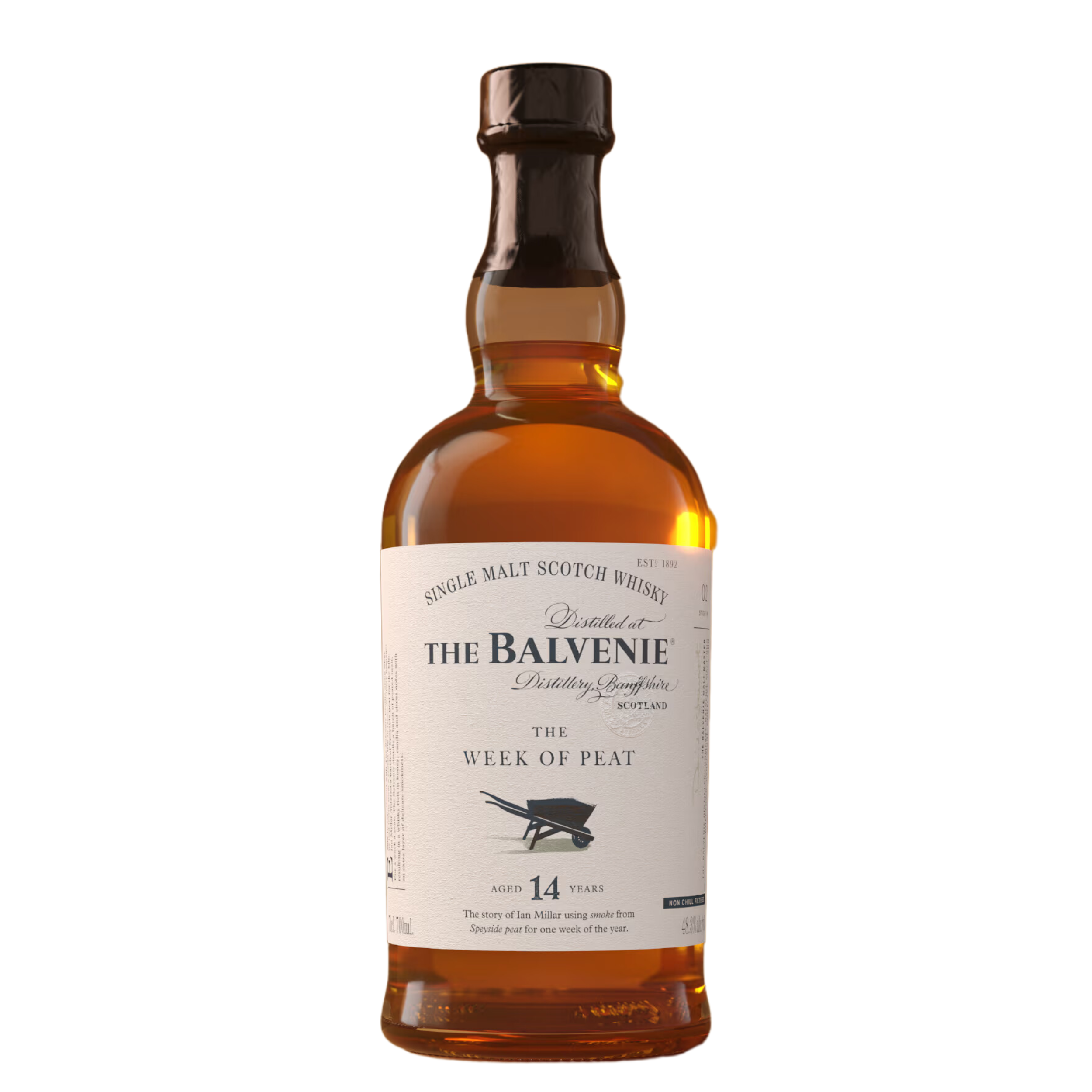 Whisky - The Balvenie - The Week of Peat - 14 Years - 70 cl - 48,3°