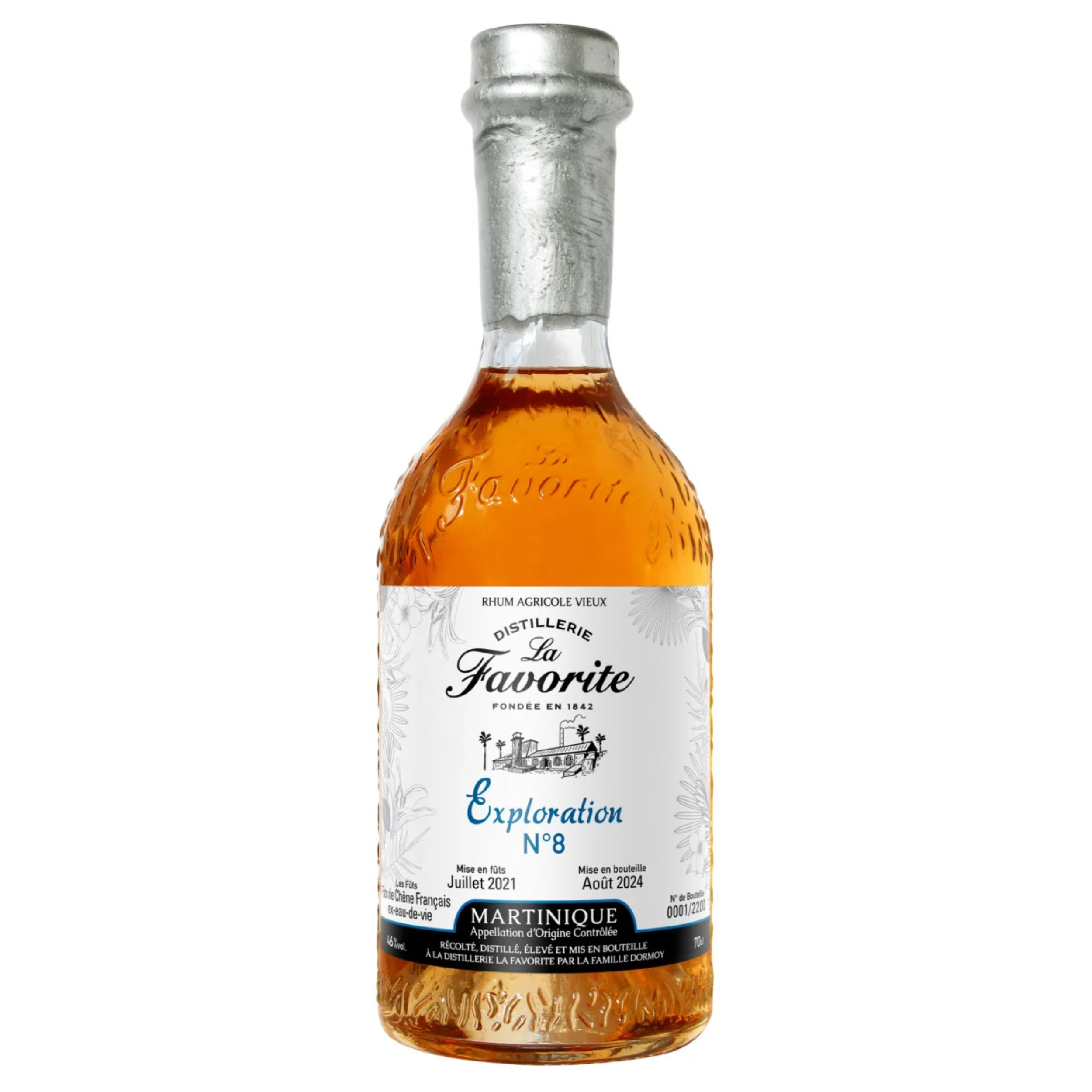 Rhum Vieux AOC 3ans - Exploration N°8 - La Favorite - 70cl - 46°