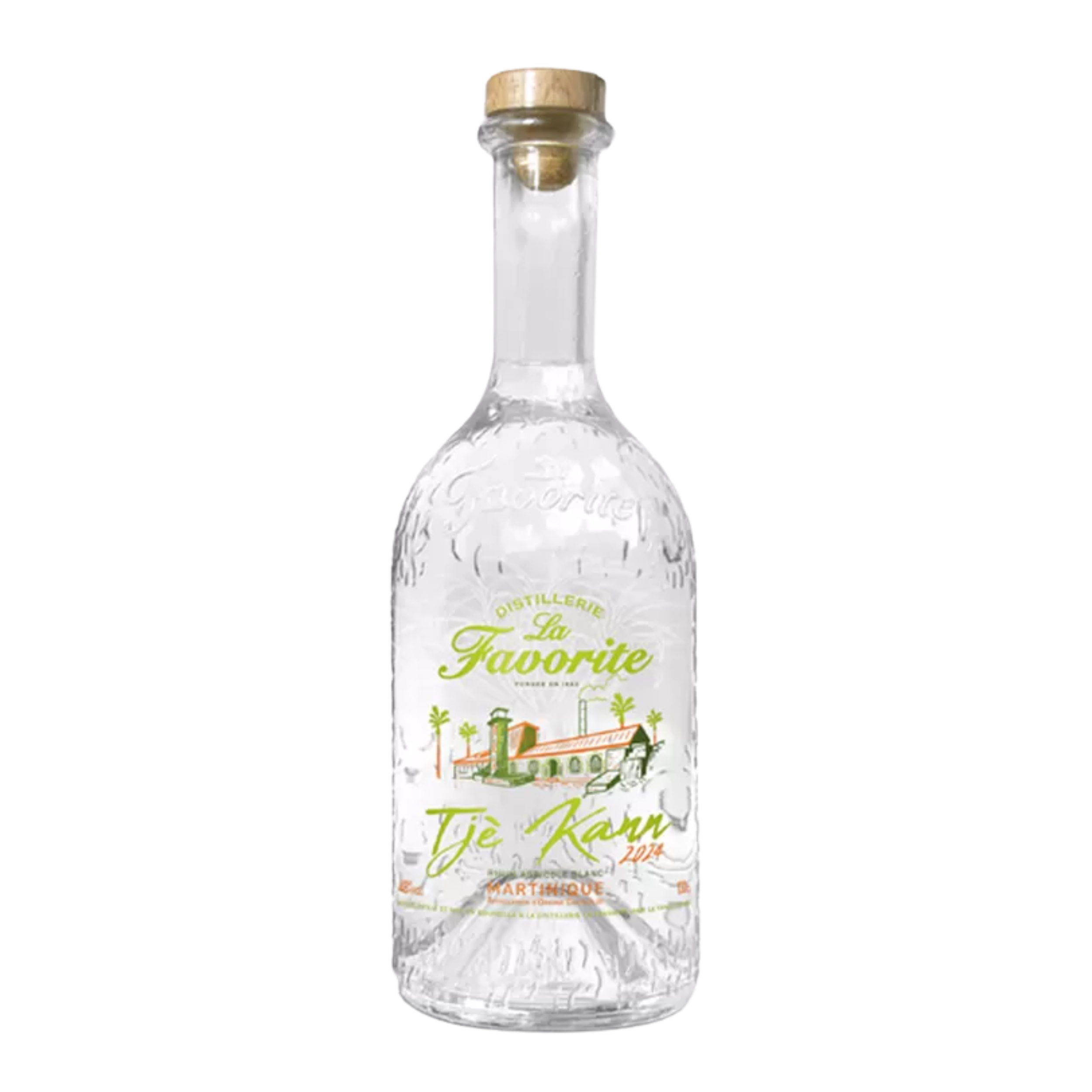 Rhum blanc - Tjé Kann - 2024 - La Favorite - Martinique - 48° - 1L