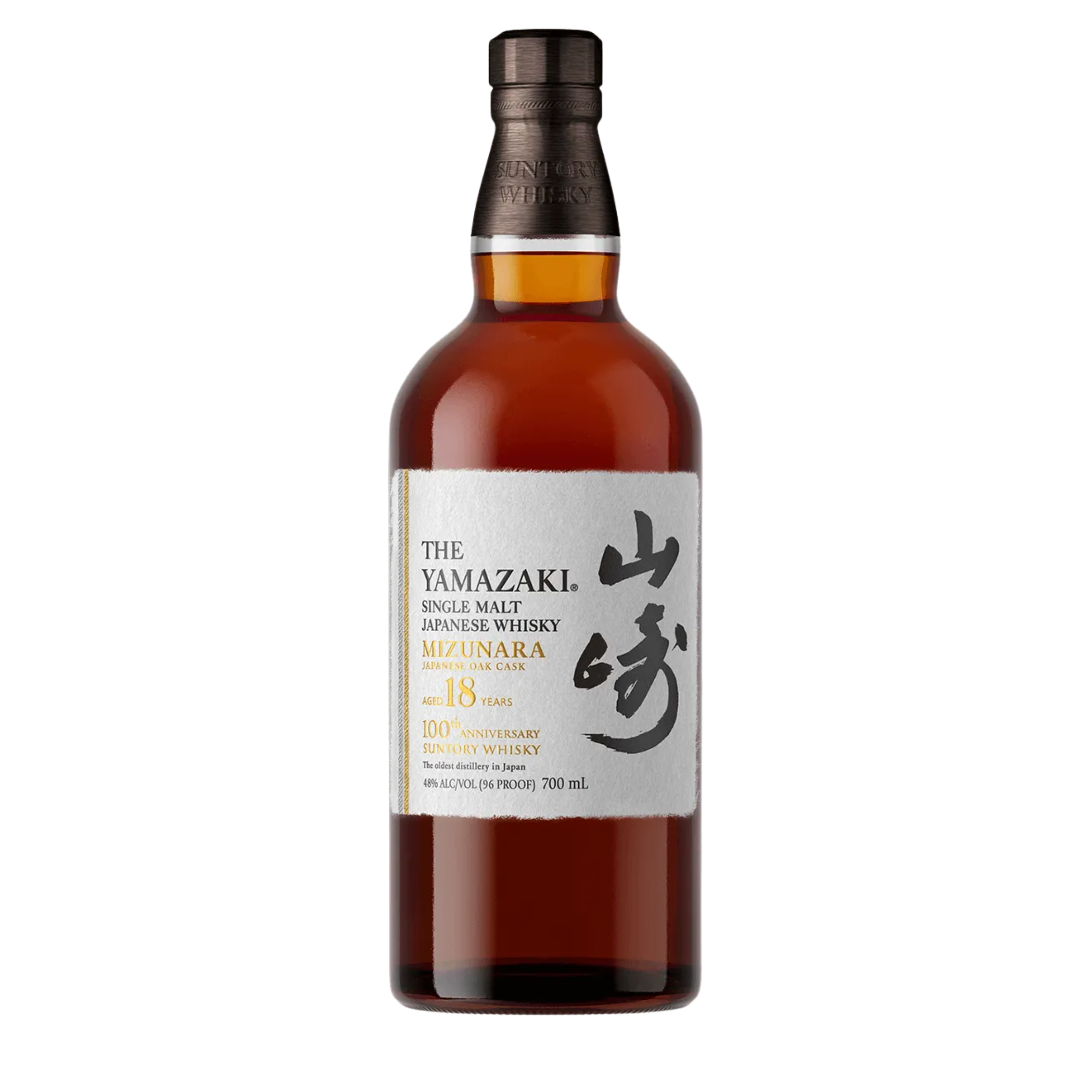 Whisky - The Yamazaki Mizunara Single Malt 18y 100TH Anniversary Suntory Whiskey 48° 70 cl