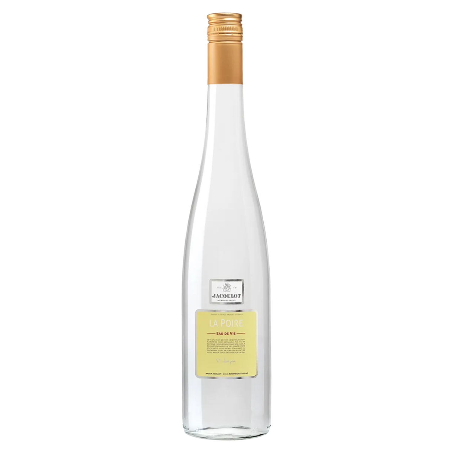 Eau de vie – Poire Williams - Maison Jacoulot - 43° - 70 cl