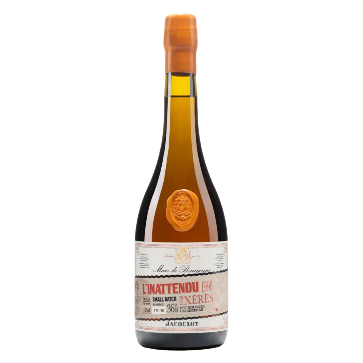 Marc de Bourgogne – Inattendu - Finish Xeres - 1998 - Maison Jacoulot - 43°