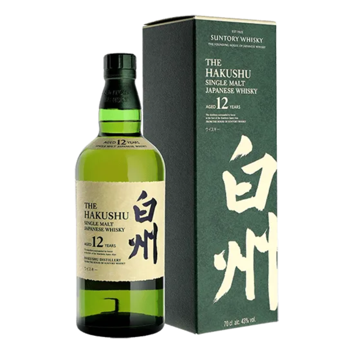 Suntory Whisky - The Hakushu - Single Malt 12 ans