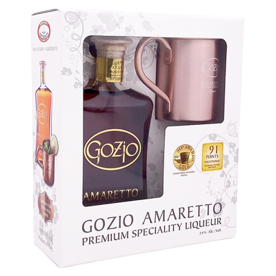 Amaretto - Gozio - Premium Speciality Liqueur - Italie -  24 % - 75cl