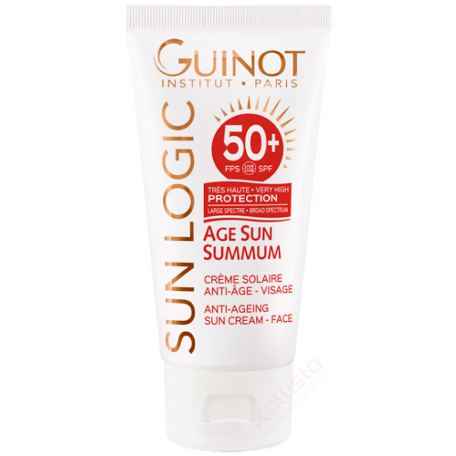 Âge Sun Summum SPF50+ Guinot - Crème solaire anti-âge visage - Sun Logic