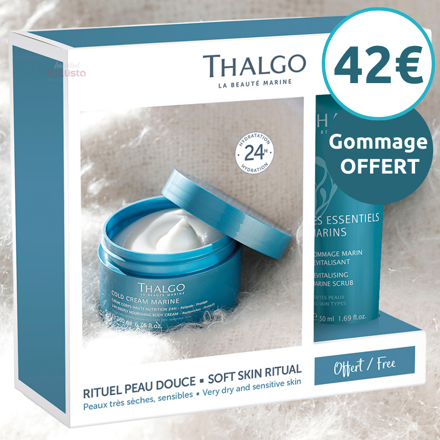 Thalgo Cold Cream Marine Crème Corps - Haute Nutrition 24h : Relipide, protège, peaux très sèches, sensibles
