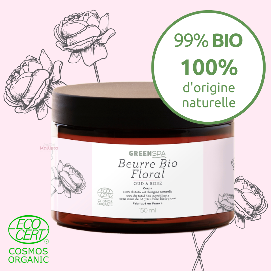 Beurre GreenSpa - Corps - BIO - Florale Oud et Rose