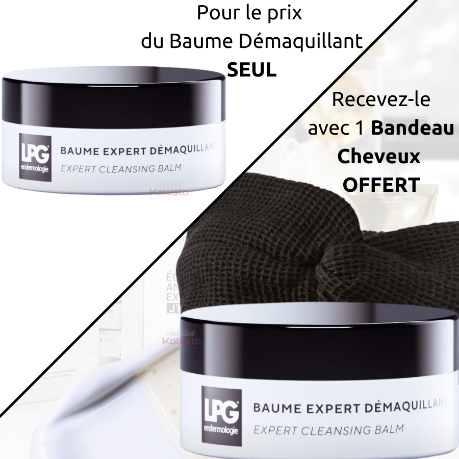 Baume Expert Démaquillant LPG - Visage & Yeux - Nettoie et démaquille, OFFERT avec un bandeau cheveux LPG (Valeur 12€)