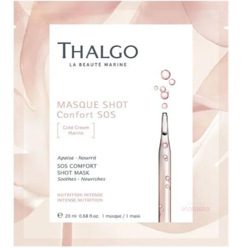Masque Tissu Shot Confort SOS Thalgo : Apaise et nourrit