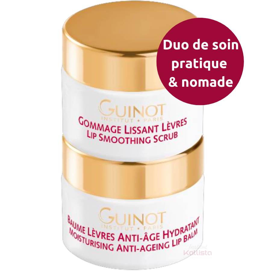 Lip Perfect Guinot - Duo Lèvres Gommage & Baume : Lissant & Anti-Âge