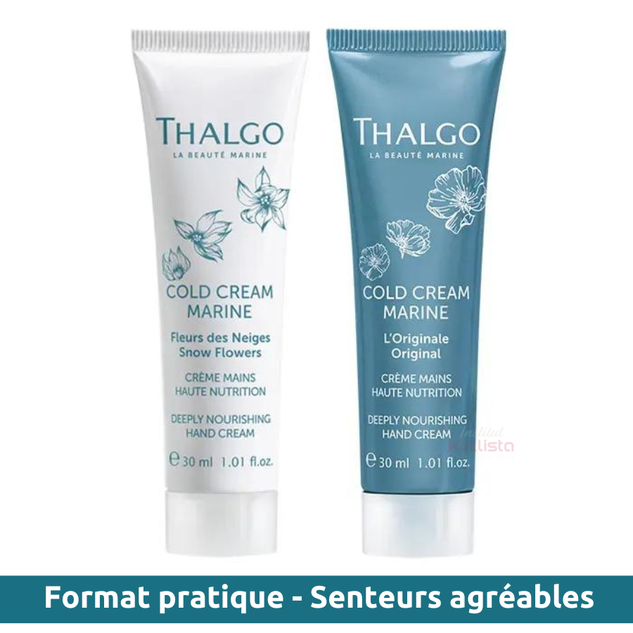 Crème Mains Thalgo 30ml - Cold Cream Marine - 2 Senteurs au choix