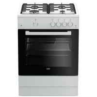 Beko FSG62010FW Autonome 66L Blanc four et cuisinière - fours et cuisinières (Autonome, Moyenne, Gaz, Gaz, acier émaillé, Blanc)