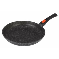 KAMBERG® - Poêle 28 CM - Fonte d'Aluminium Revêtement Anti-Adhérent de Haute Performance Façon Pierre - Équipée d'un manche amovible - Idéale Pour une Cuisson Saine & Sans Graisse.