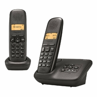 Gigaset A150A Duo Noir Téléphone Sans fil DECT / GAP Répondeur