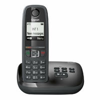 Gigaset AS405A Téléphone sans Fil DECT/GAP avec Répondeur Noir