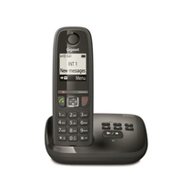 Gigaset AS470A Solo Téléphone fixe sans fil DECT/GAP Répondeur Noir