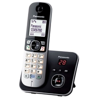 Panasonic Solo KX-TG6821FRB Téléphone Numérique sans fil DECT avec Répondeur Wi-Fi Noir