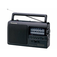 Panasonic RF-3500E-K Radio portable Tuner analogique FM/AM/LW/SW Noir