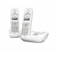 Gigaset AS470A Duo Téléphone fixe sans fil DECT/GAP Répondeur Blanc