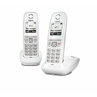 Gigaset AS470 Duo Téléphone Fixe sans Fil DECT/Gap Blanc