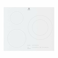 Electrolux lit60342cw - table de cuisson induction - 3 zones - 7350 w - l 59 x p 52 cm - revetement verre - blanc