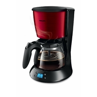 Philips Daily Collection HD7459/61 autonome  Cafetière (autonome, Cafetière à Filtre, 1.20 l, de café moulu, 1000 W, noir, rouge)