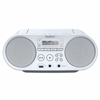 Sony ZSP-S50W Lecteur CD/MP3, USB, Radio - Blanc