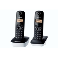 Panasonic KX-TG1612FRW Téléphone Duo sans fil DECT sans répondeur Blanc