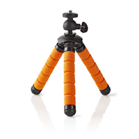 Nedis GPOD3000BK Trépied Flexible 130 mm 0,5 kg Noir/Orange