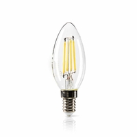 Nedis LEDBDFE14CAN02 Lampe à Incandescence LED rétro réglable E14, Bougie, 4.8 W, 470 LM