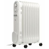 Radiateur bain d'huile Portable 2000 W Blanc