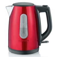 BOUILLOIRE 1,L 2200W CORPS METAL ROUGE